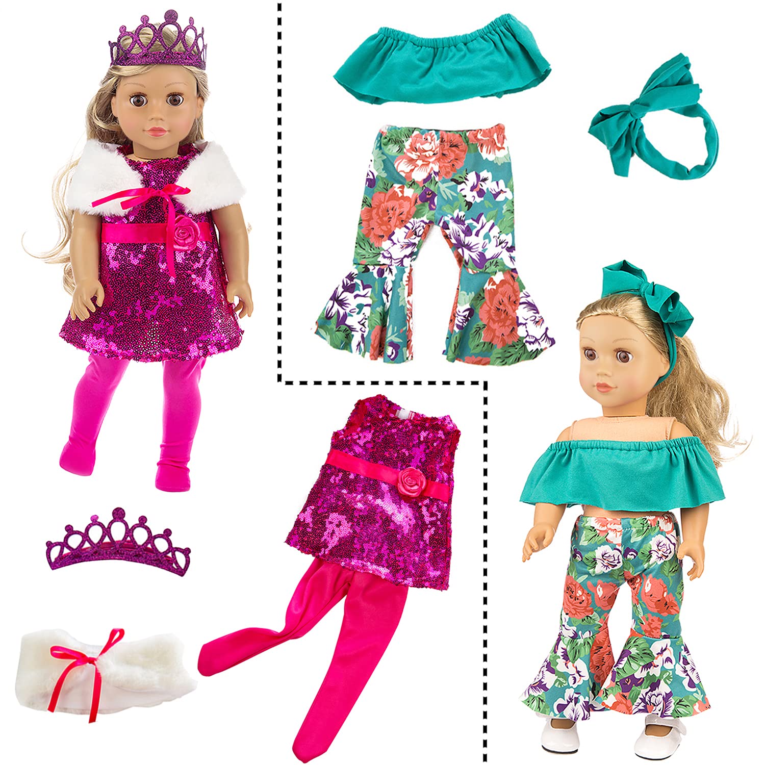 Foto 4 pulgar | Venta Internacional - Set De Ropa Para Muñecas Zita Element Para Muñeca Americana De 18 Pulgadas