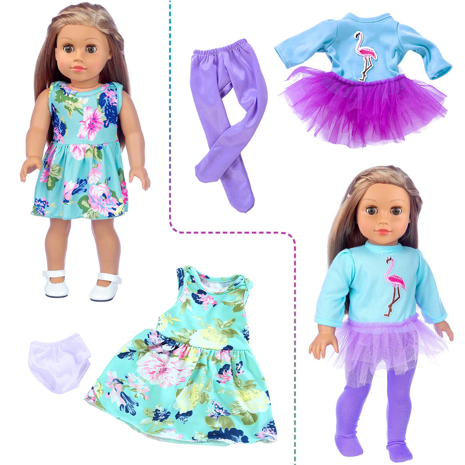 Foto 5 pulgar | Venta Internacional - Set De Ropa Para Muñecas Zita Element Para Muñeca Americana De 18 Pulgadas