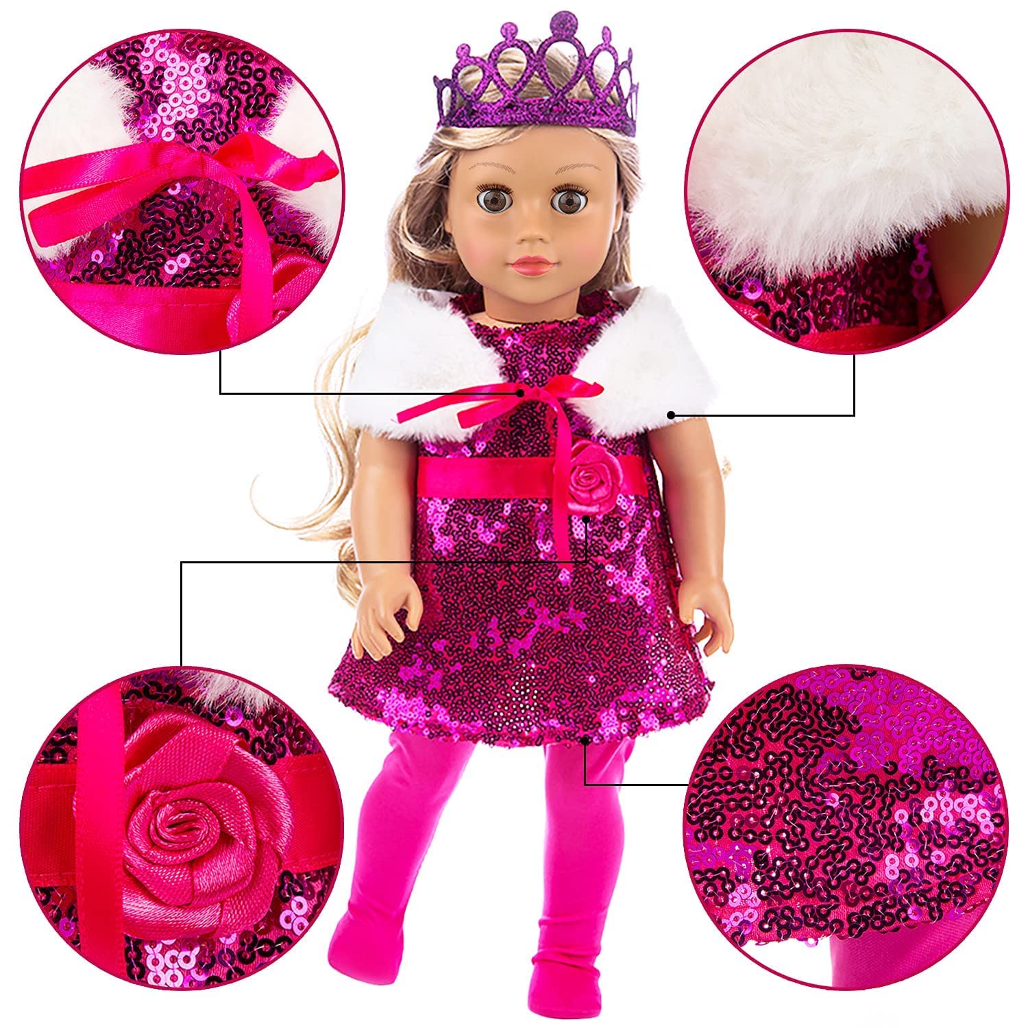 Foto 8 pulgar | Venta Internacional - Set De Ropa Para Muñecas Zita Element Para Muñeca Americana De 18 Pulgadas