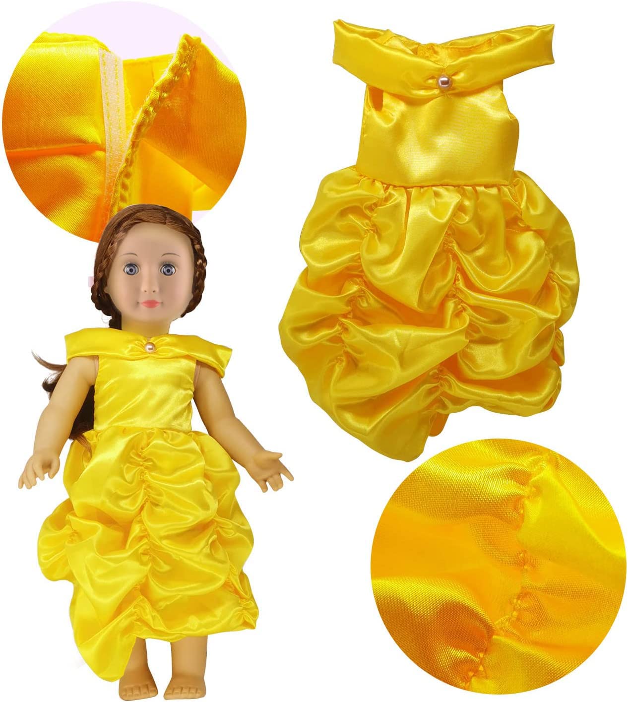 Foto 7 pulgar | Venta Internacional - Set De Ropa Para Muñecas, 6 Unidades, Disfraz De Princesa Para Muñecas De 18 Pulgadas