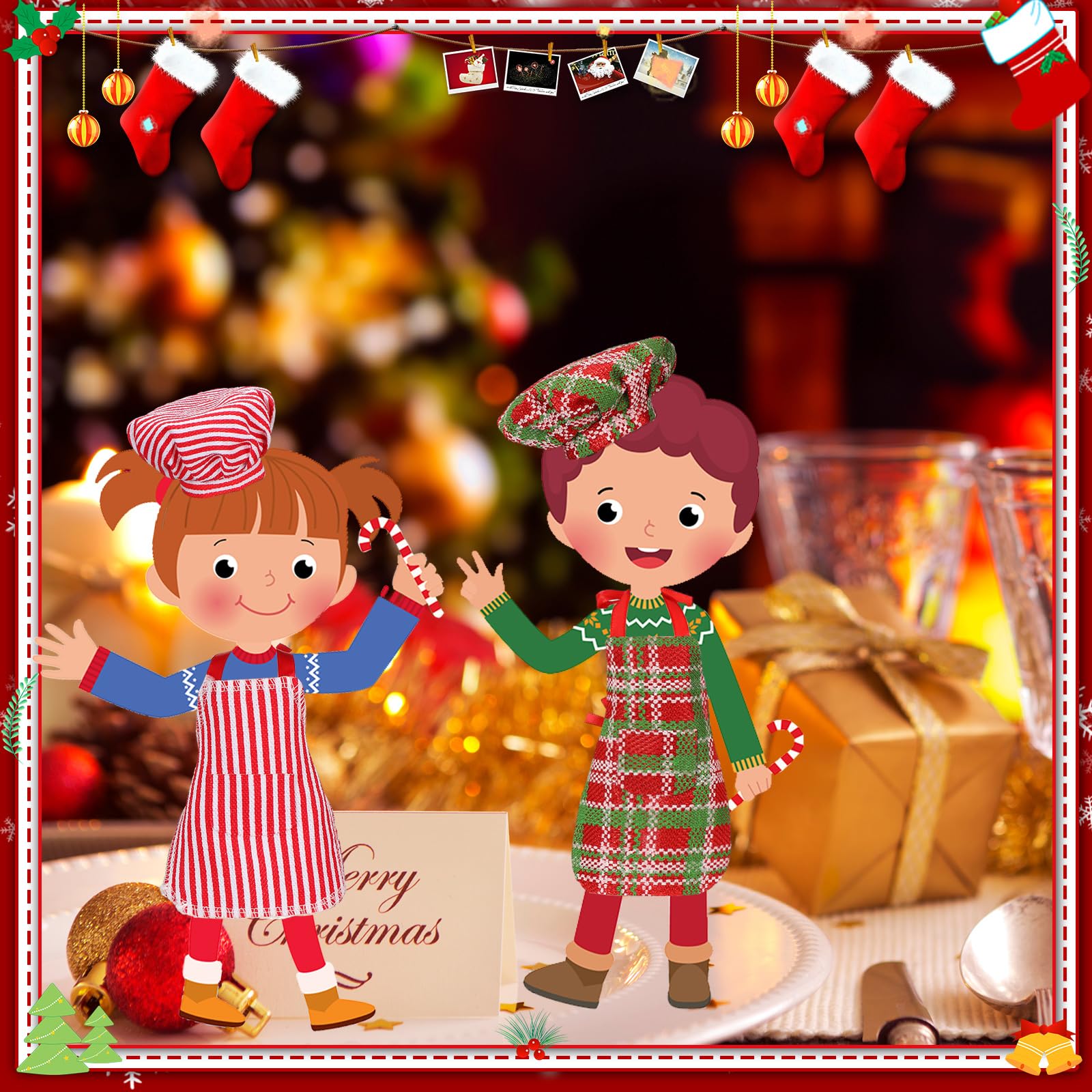 Foto 7 | Venta Internacional - Set de Accesorios para Muñecos Elfos Navideños Jenaai 12 Piezas