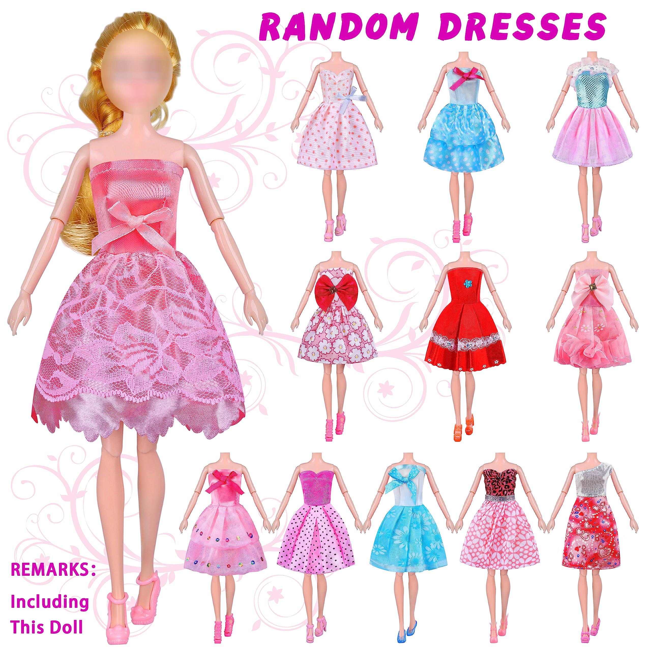 Foto 3 | Venta Internacional - Ropa Y Accesorios Para Muñecas Minifun, 84 Unidades Para Muñecas De 11.5 Pulgadas