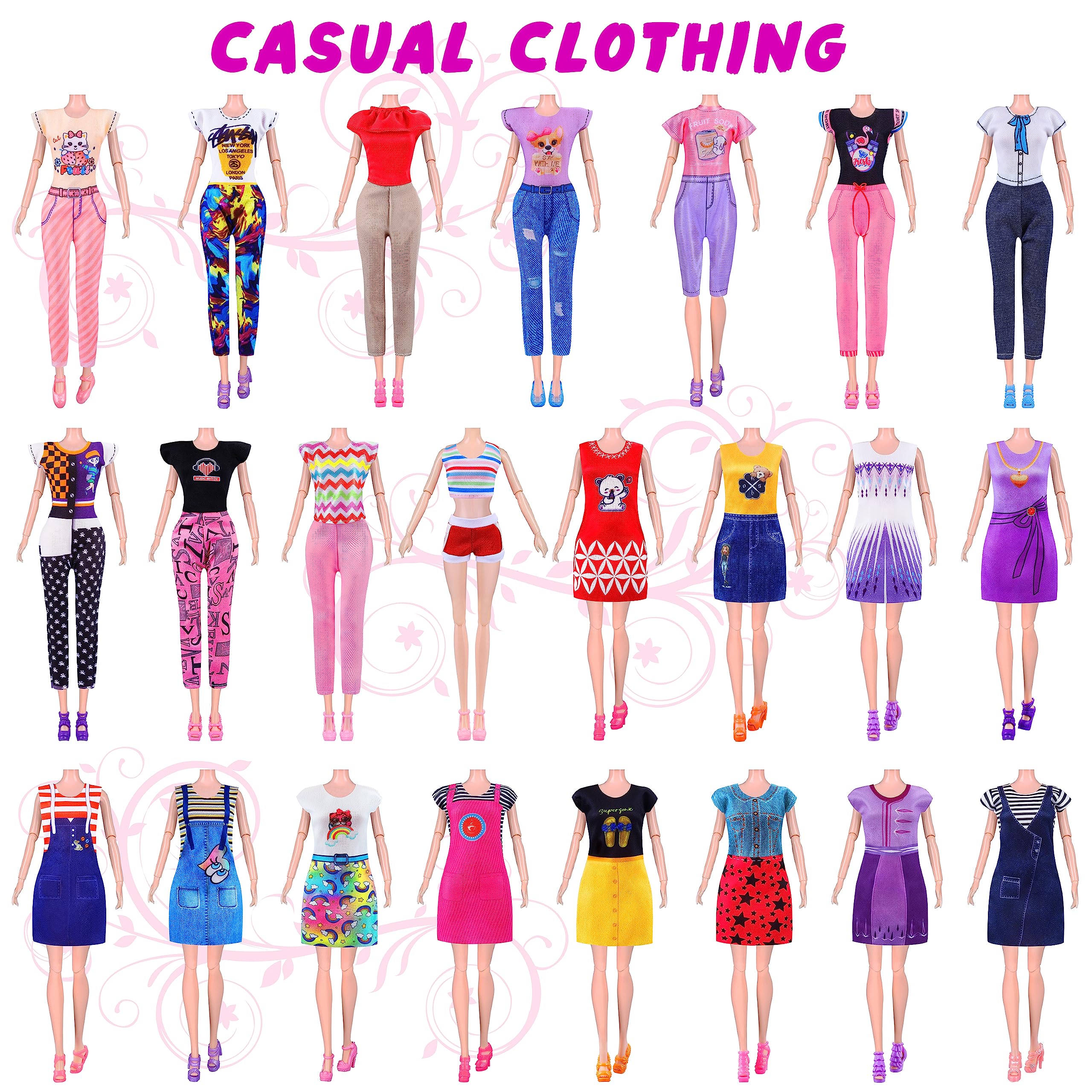 Foto 5 pulgar | Venta Internacional - Ropa Y Accesorios Para Muñecas Minifun, 84 Unidades Para Muñecas De 11.5 Pulgadas