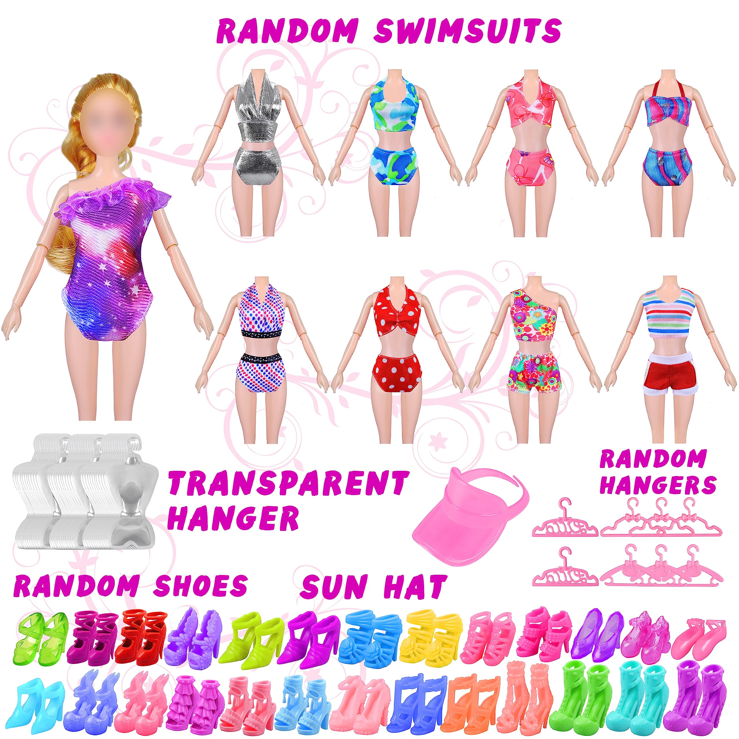Foto 6 pulgar | Venta Internacional - Ropa Y Accesorios Para Muñecas Minifun, 84 Unidades Para Muñecas De 11.5 Pulgadas