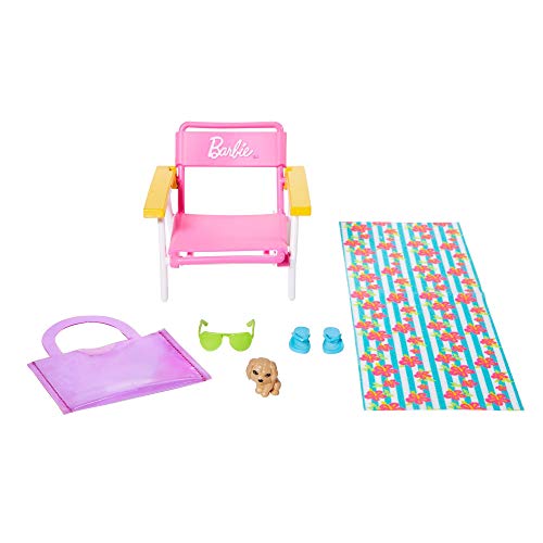 Paquete De Accesorios Barbie Beach Lounger - Venta Internacional.