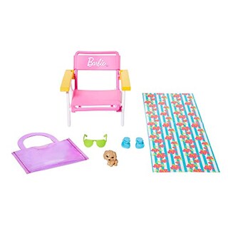 Foto 1 | Paquete De Accesorios Barbie Beach Lounger - Venta Internacional.