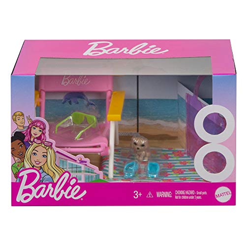 Foto 7 pulgar | Paquete De Accesorios Barbie Beach Lounger - Venta Internacional.