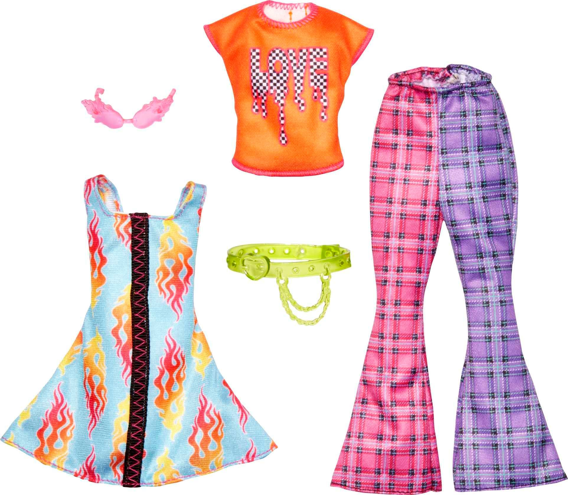 Barbie Ropa, Moda Y Accesorios 2-pack Dolls, 2 Rock - Venta Internacional.