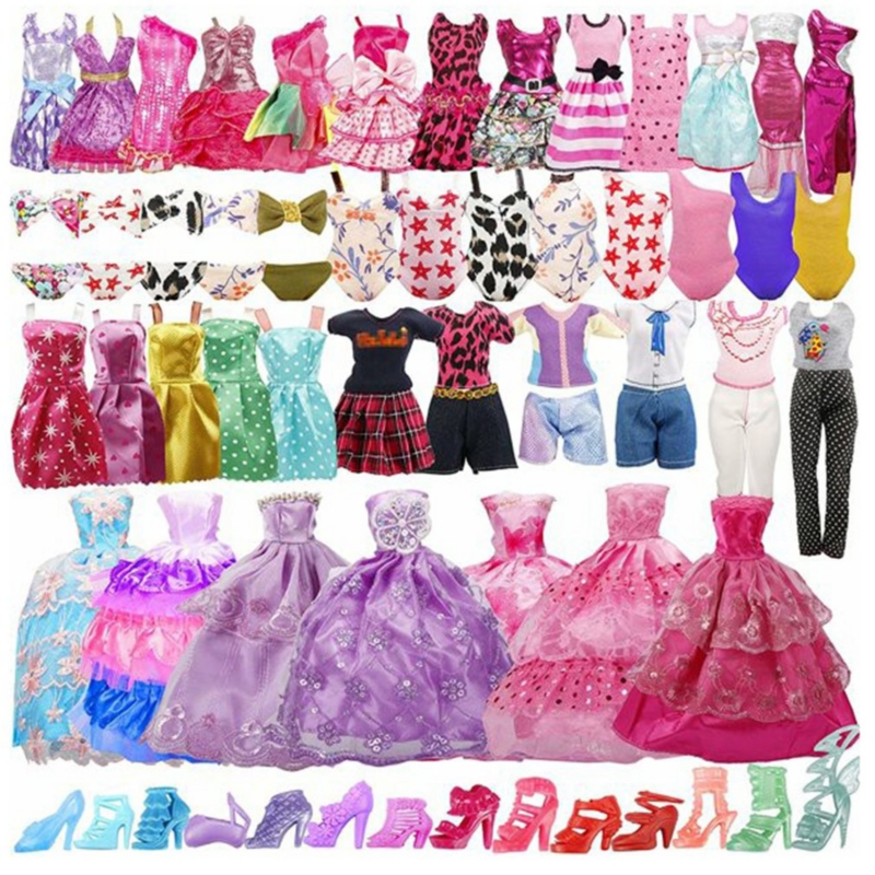 Foto 2 pulgar | Set De Ropa Para Muñecas Barbie De 30 Cm, Paquete De 35, Hecho A Mano - Venta Internacional.