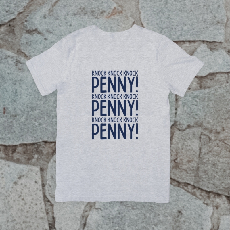 Foto 1 | Camiseta The Big Bang Theory Knock Penny 100% Algodón - Venta Internacional.