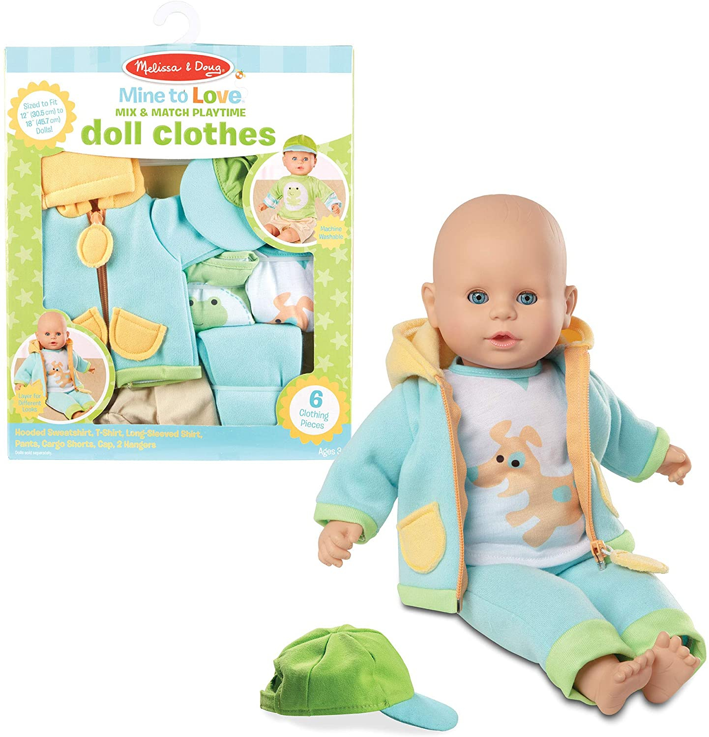 Ropa Para Muñecas Playtime De Melissa & Doug Mix & Match - Venta Internacional.