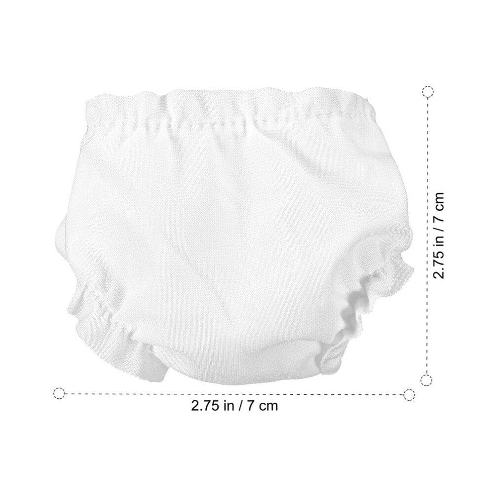 Foto 2 | Pañales Para Muñecas Nuobesty, Blancos, Reutilizables Para Muñecas De 10 Pulgadas, 6 Unidades - Venta Internacional.