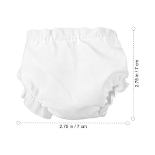 Foto 2 | Pañales reutilizables blancos para muñecas de 10 pulgadas - Set de 6 unidades