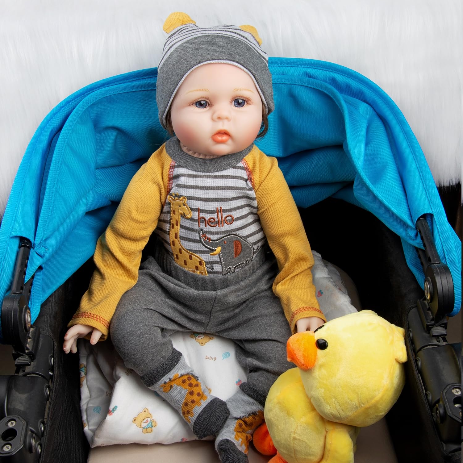 Foto 4 pulgar | Set de Ropa Reborn Baby Doll Con Diseño De Jirafa A Rayas - Venta Internacional