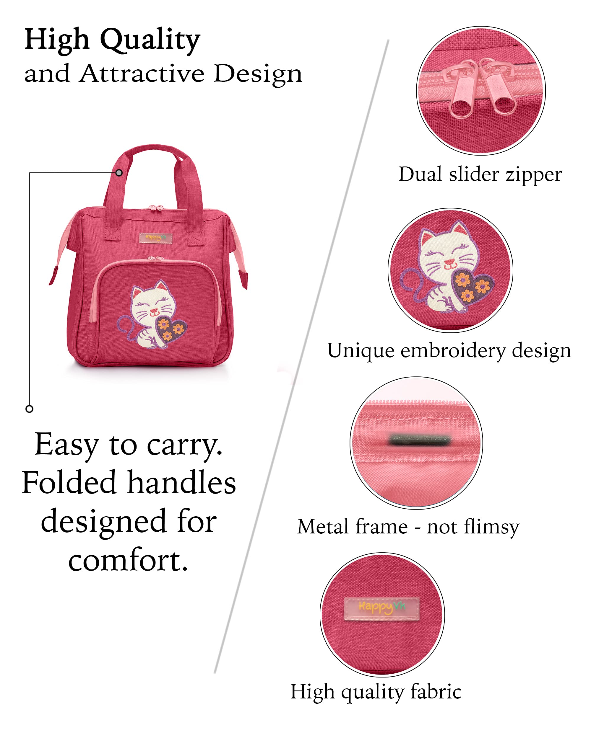 Foto 5 pulgar | Bolsa de Pañales para Muñecas Happyvk con Cambiador de Muñecas para Niñas - Venta Internacional