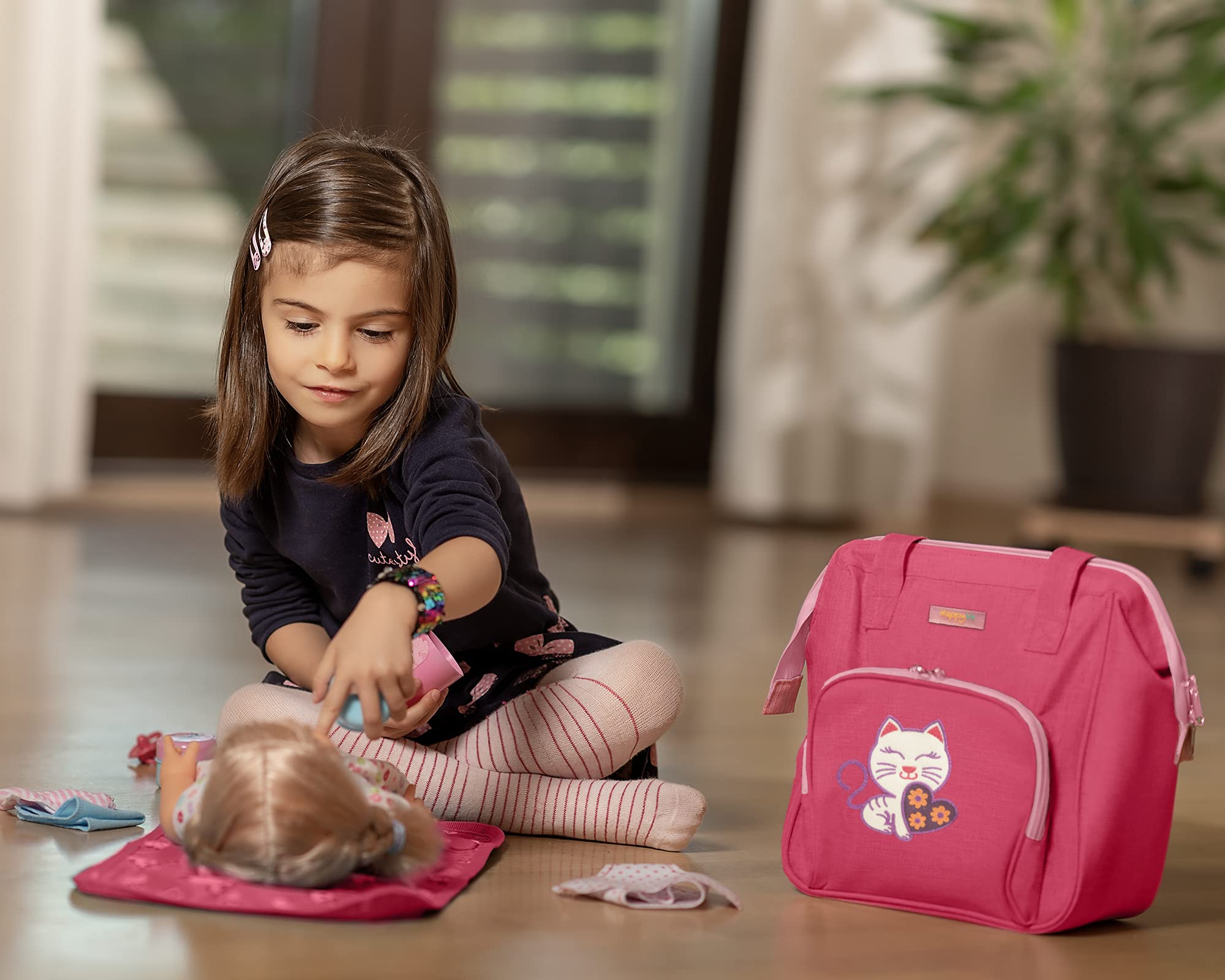 Foto 6 pulgar | Bolsa de Pañales para Muñecas Happyvk con Cambiador de Muñecas para Niñas - Venta Internacional