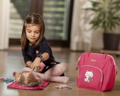 Foto 5 | Bolsa de Pañales para Muñecas Happyvk con Cambiador de Muñecas para Niñas - Venta Internacional