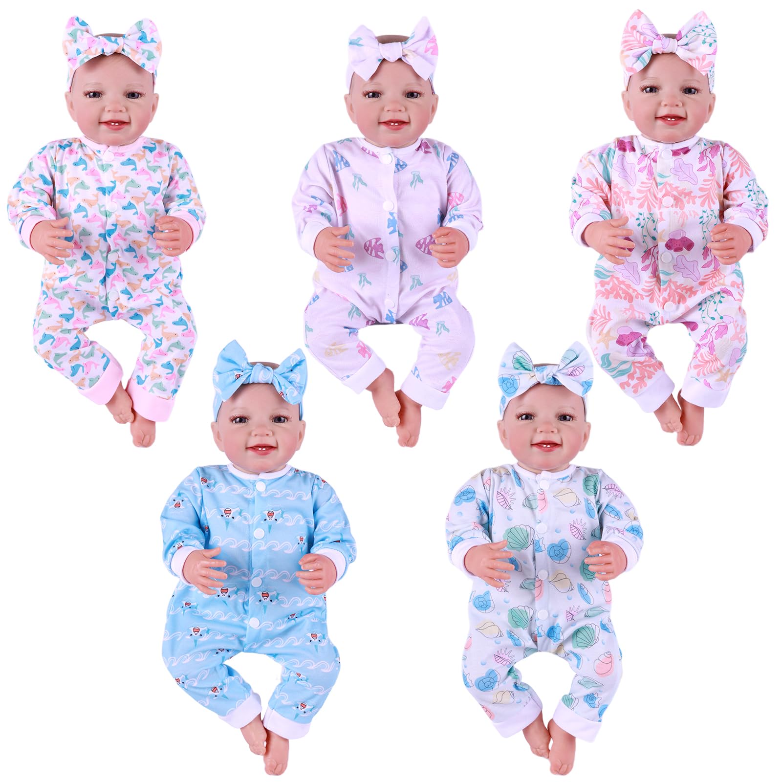 Set De Ropa Para Muñecas Reborn Babeside Para Muñecas De 43 A 56 Cm - Venta Internacional.