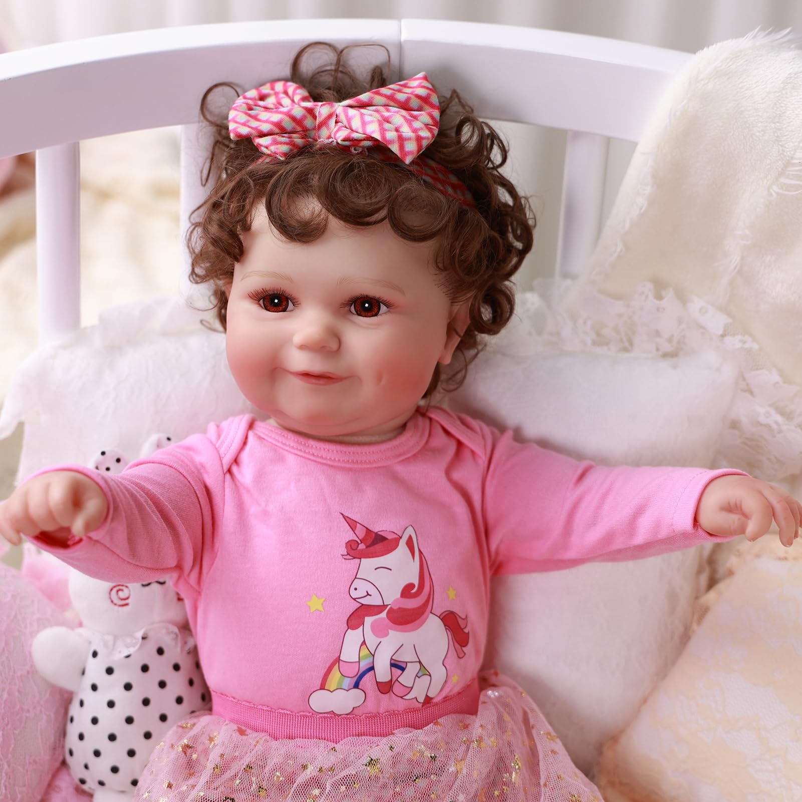 Foto 3 pulgar | Set De Ropa Para Reborn Baby Doll De 43 A 56 Cm Con Diadema Y Falda - Venta Internacional.