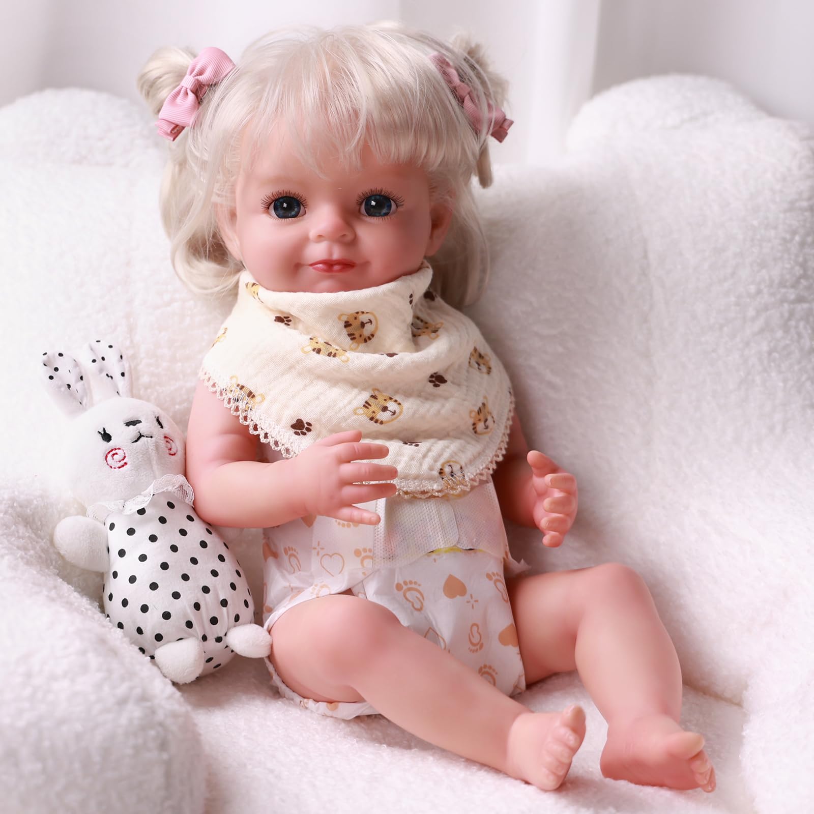 Foto 7 pulgar | Set De Accesorios Babeside Reborn Baby Doll, Baberos Y Pañales X8 - Venta Internacional.