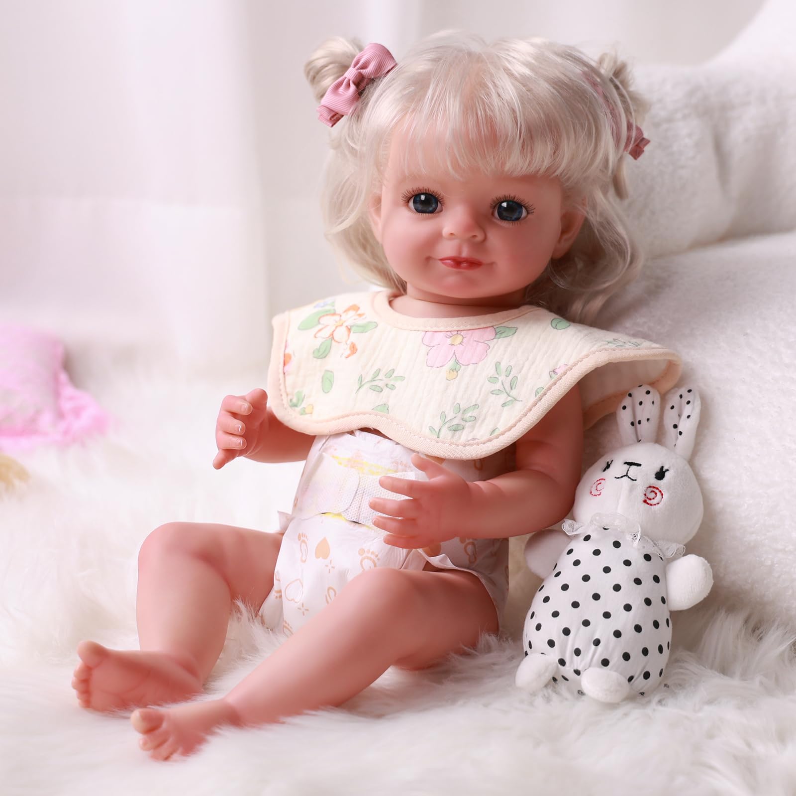 Foto 7 | Set De Accesorios Babeside Reborn Baby Doll, Baberos Y Pañales X8 - Venta Internacional.