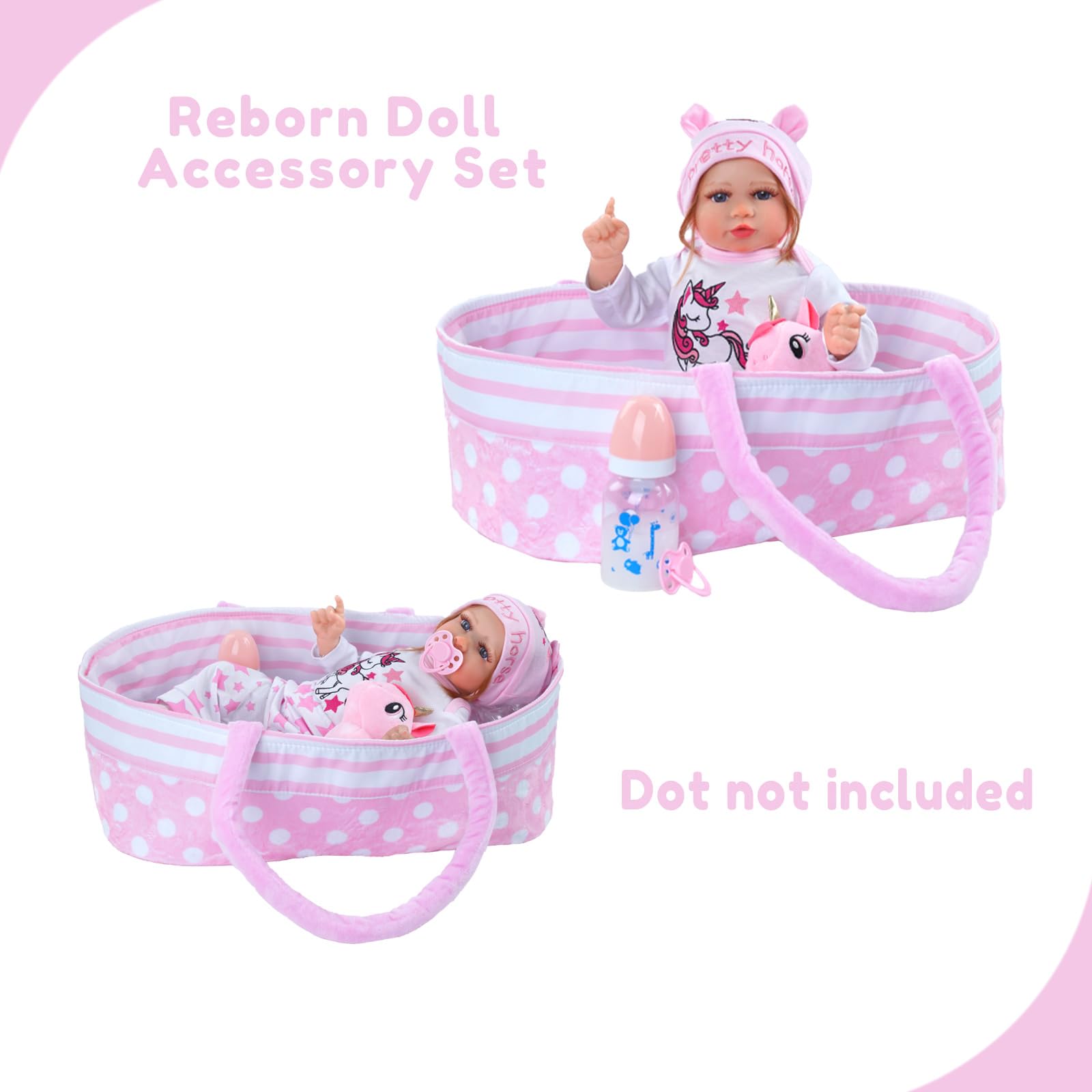 Foto 5 pulgar | Set De Ropa Para Muñecas Reborn Babeside, 8 Piezas, Para Muñecas De 43 A 56 Cm - Venta Internacional.