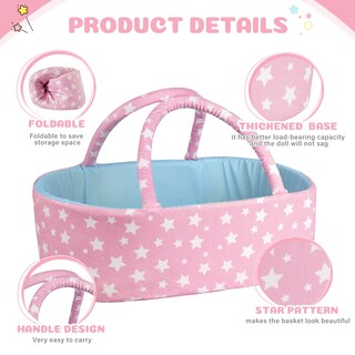 Foto 5 | Set De Ropa Con Capazo Para Muñecas Reborn De 43 A 56 Cm - Venta Internacional.