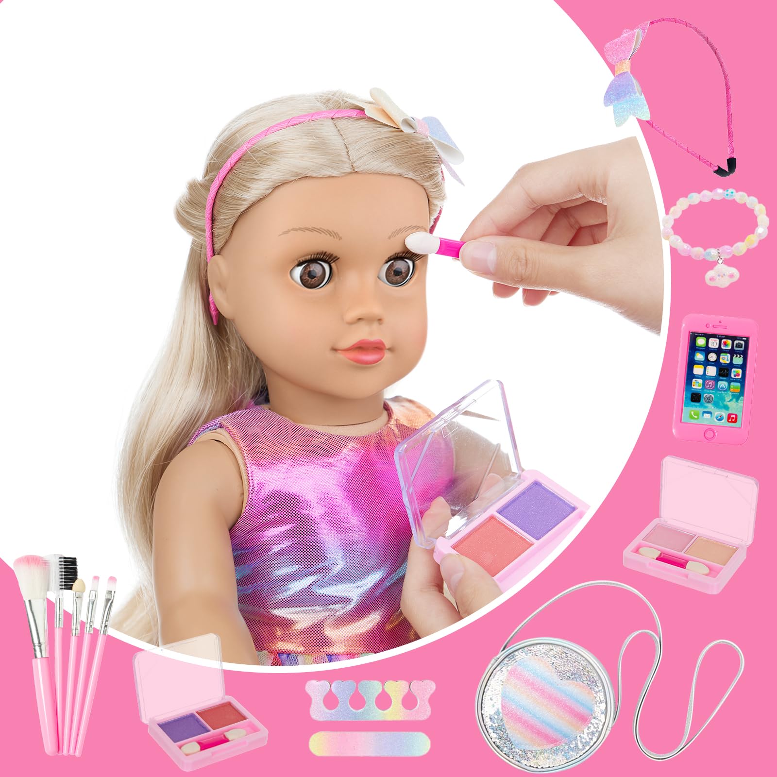 Foto 6 | Set De Accesorios Zita Element, Muñeca Americana De 18 Pulgadas Con Vestido - Venta Internacional.