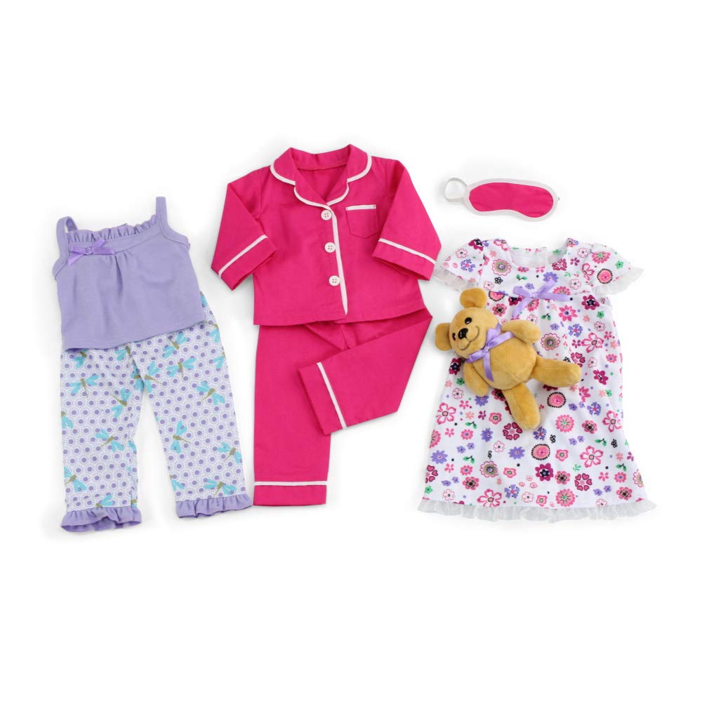 Foto 1 | Set De Ropa Para Muñecas Emily Rose Cozy Pijama Para Dormir De 18 Pulgadas - Venta Internacional.