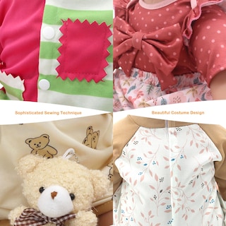 Foto 7 | Set De Ropa Para Muñecas Dc-beautiful Para Muñecas Reborn De 22 Pulgadas - Venta Internacional.