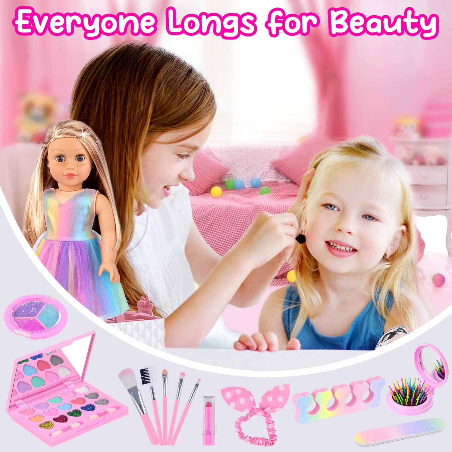 Foto 6 | Doll Accessories Unicorn Element, 15 Unidades, Vestido Con Maquillaje De 18 Pulgadas - Venta Internacional.
