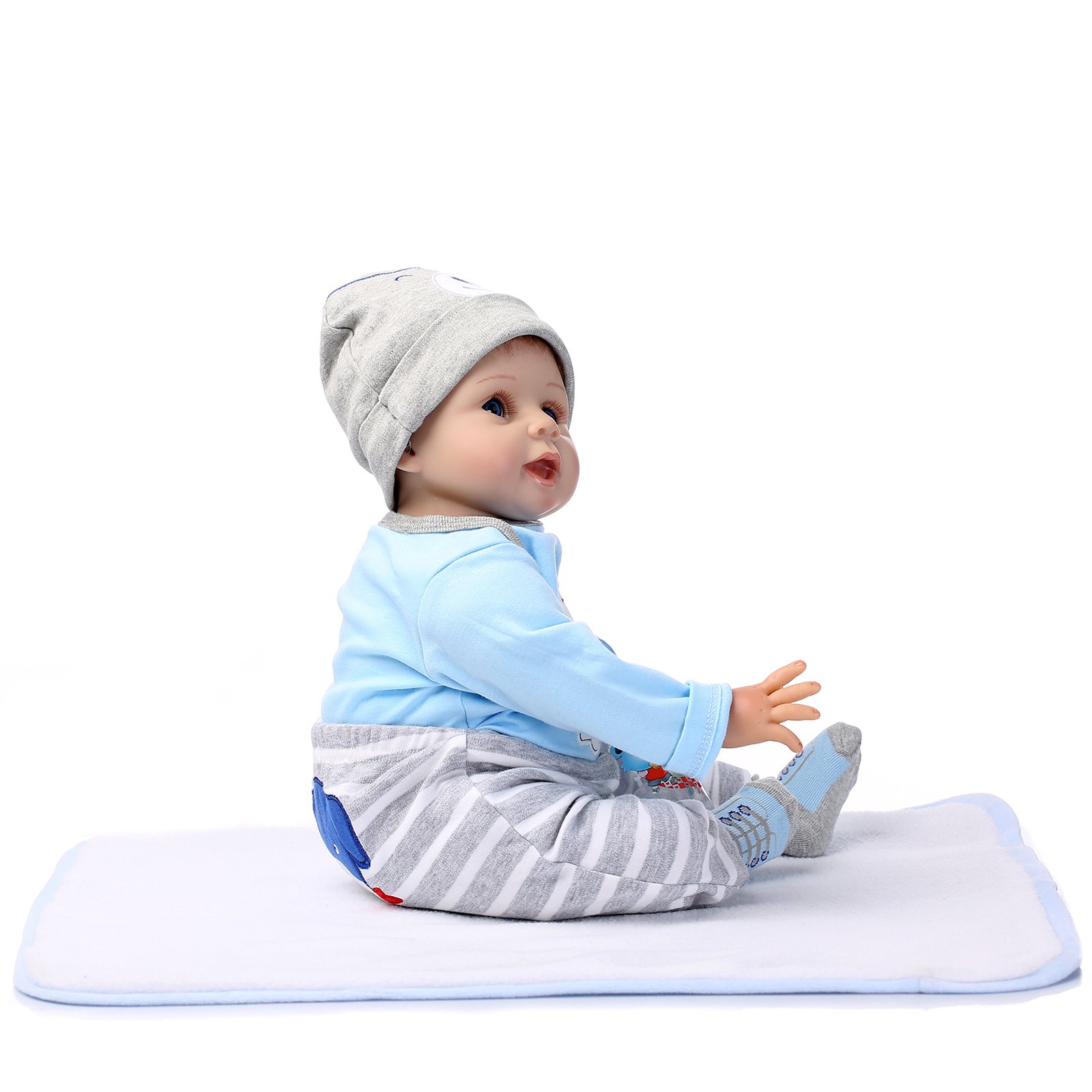 Foto 3 pulgar | Set De Ropa Para Reborn Baby Doll Boy 20-22, Atuendo Azul - Venta Internacional.