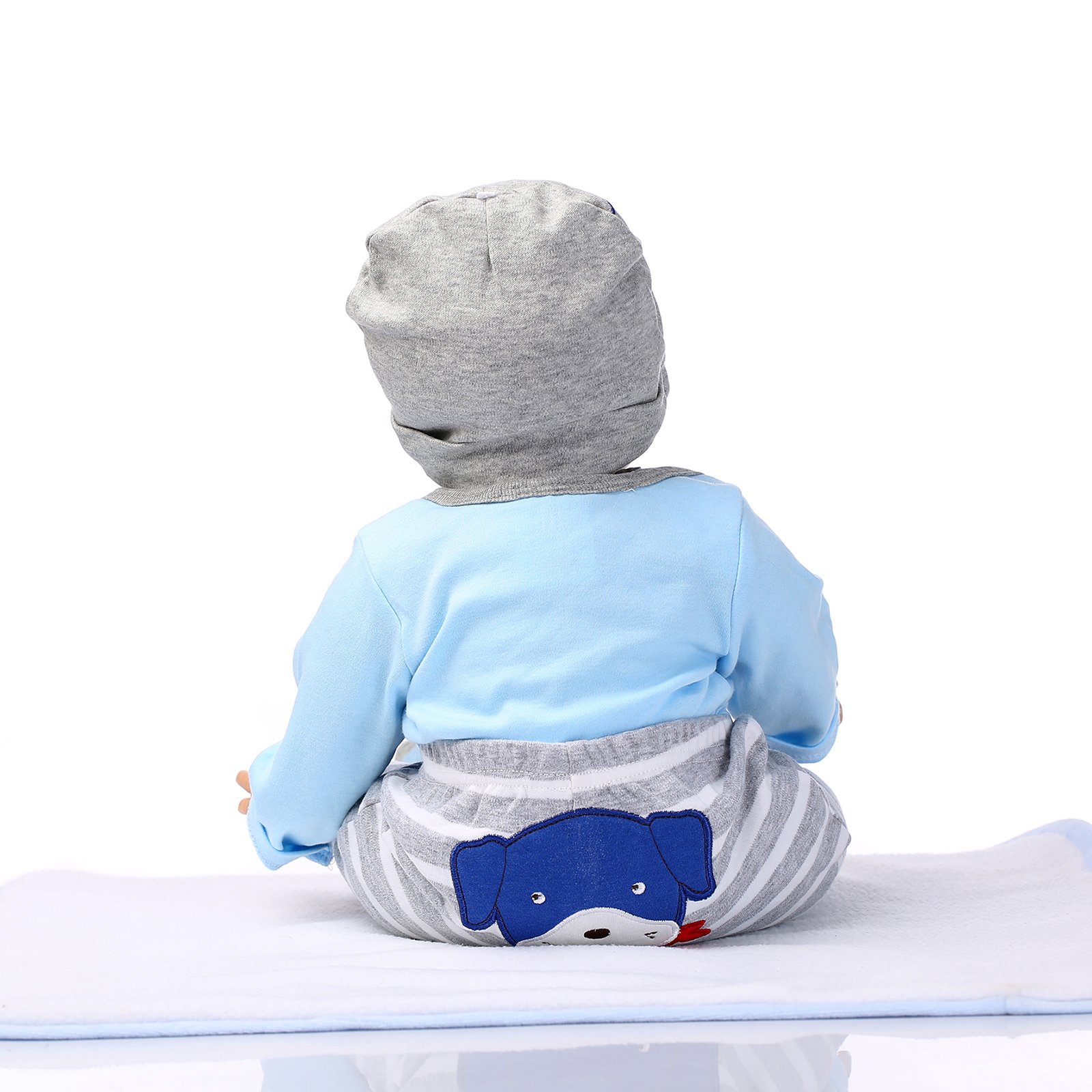 Foto 4 pulgar | Set De Ropa Para Reborn Baby Doll Boy 20-22, Atuendo Azul - Venta Internacional.