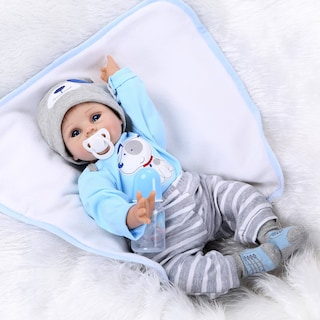 Foto 4 | Set De Ropa Para Reborn Baby Doll Boy 20-22, Atuendo Azul - Venta Internacional.