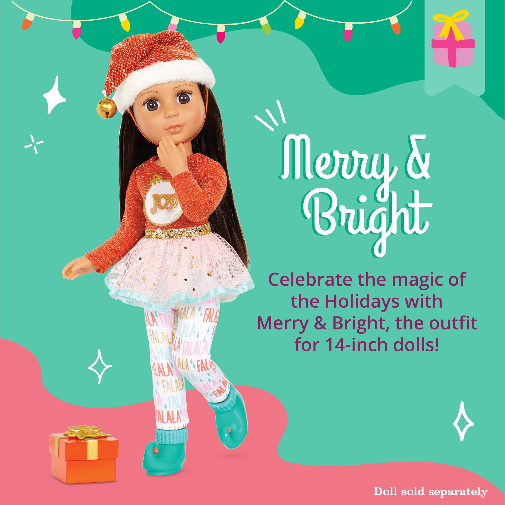 Foto 3 pulgar | Doll Clothes Glitter Girls Merry & Bright Para Muñecas De 14 Pulgadas - Venta Internacional.