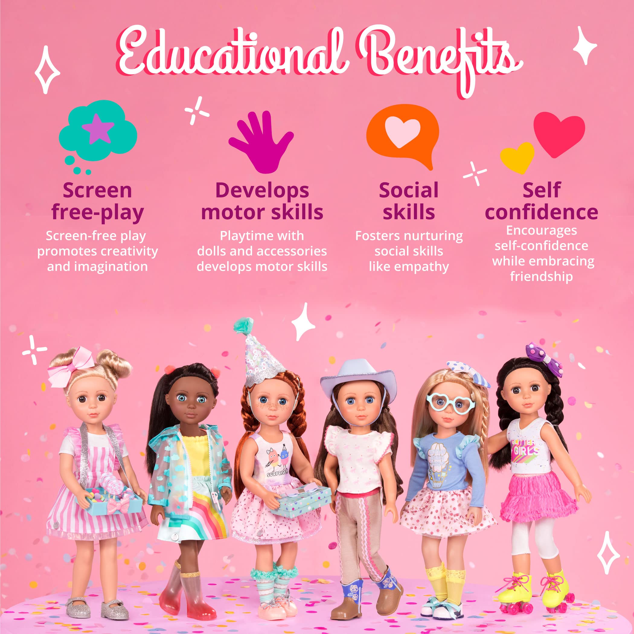 Foto 6 pulgar | Doll Clothes Glitter Girls Merry & Bright Para Muñecas De 14 Pulgadas - Venta Internacional.
