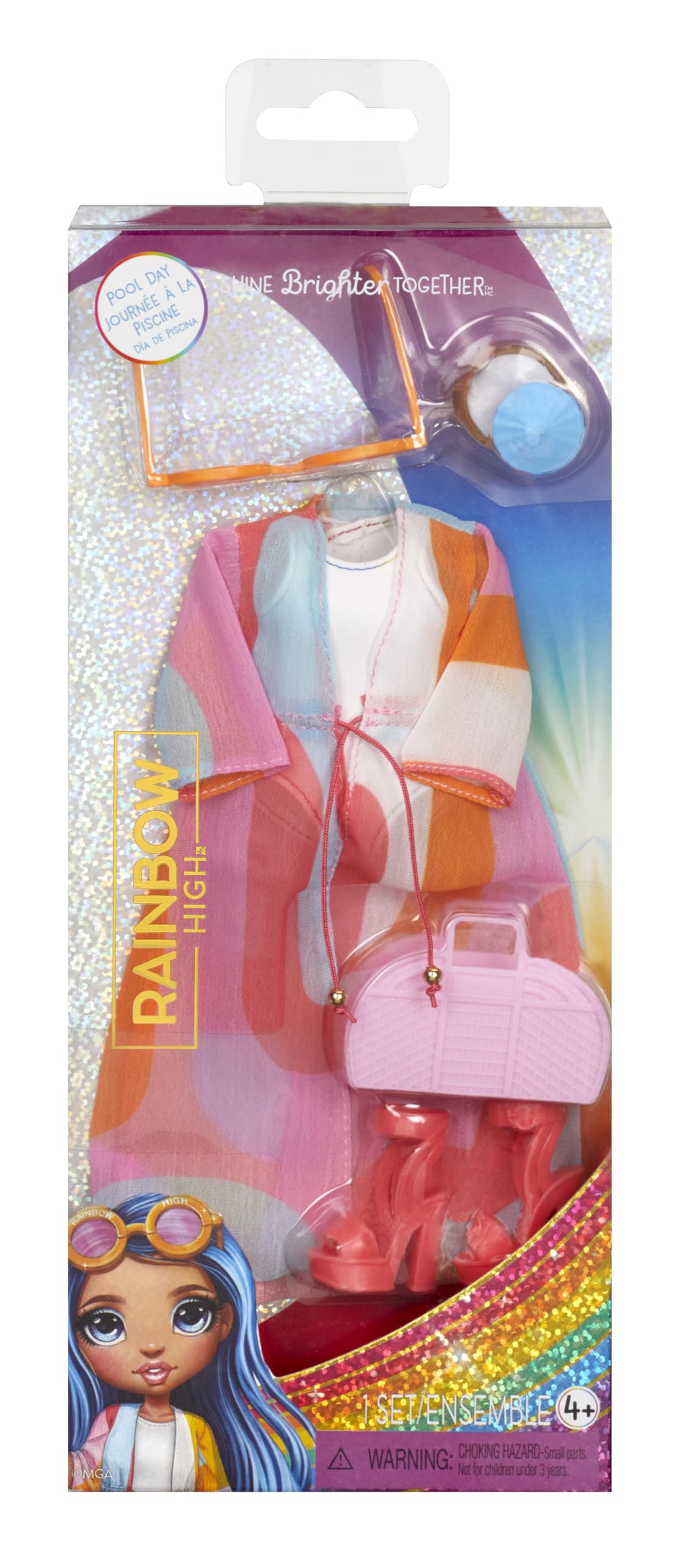 Foto 3 pulgar | Paquete De Moda Con Diseño De Rainbow High Pool Con Atuendo Y Acceso. - Venta Internacional.