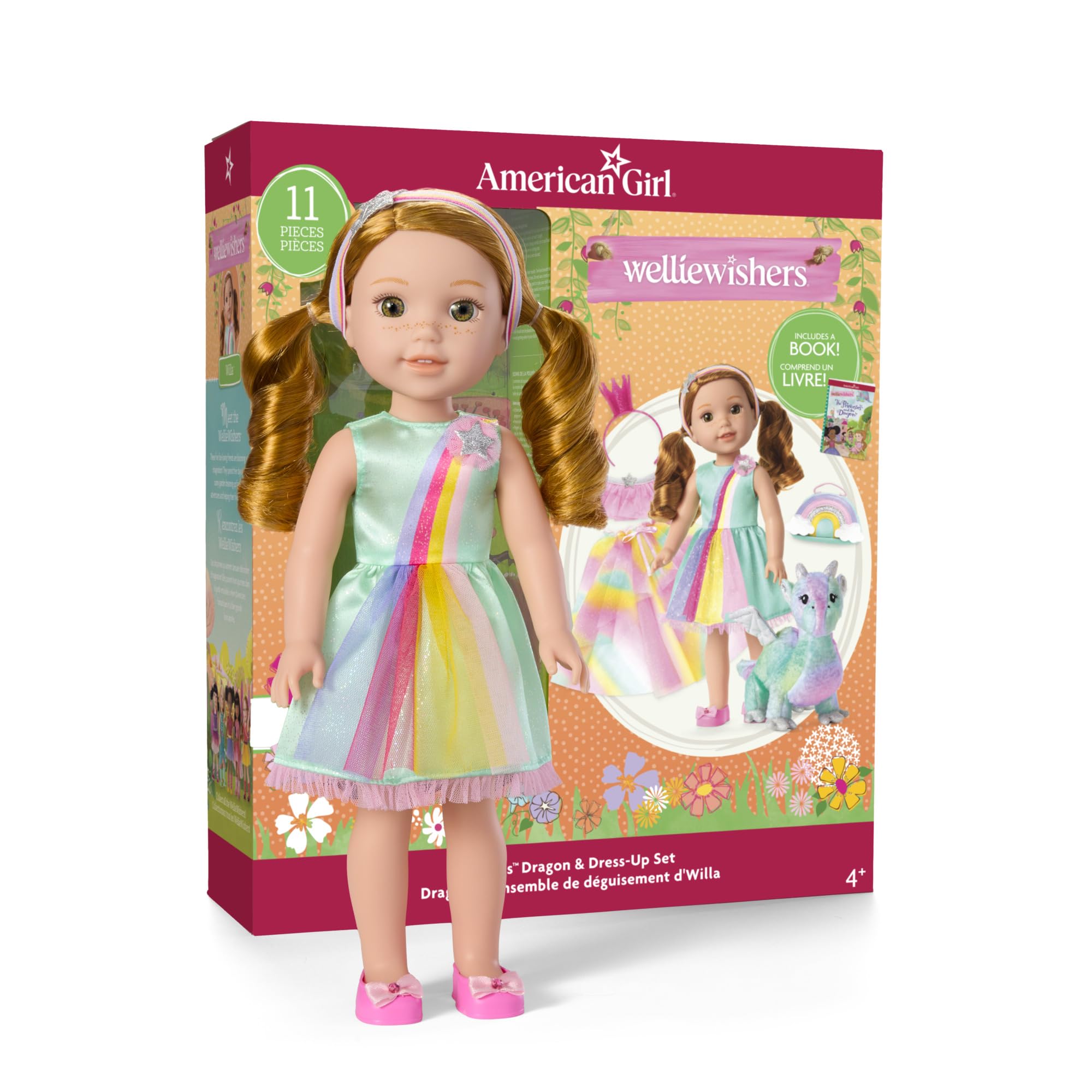 Foto 4 | Set De Juego Para Muñecas American Girl Welliewishers Willa De 14.5 Pulgadas - Venta Internacional.