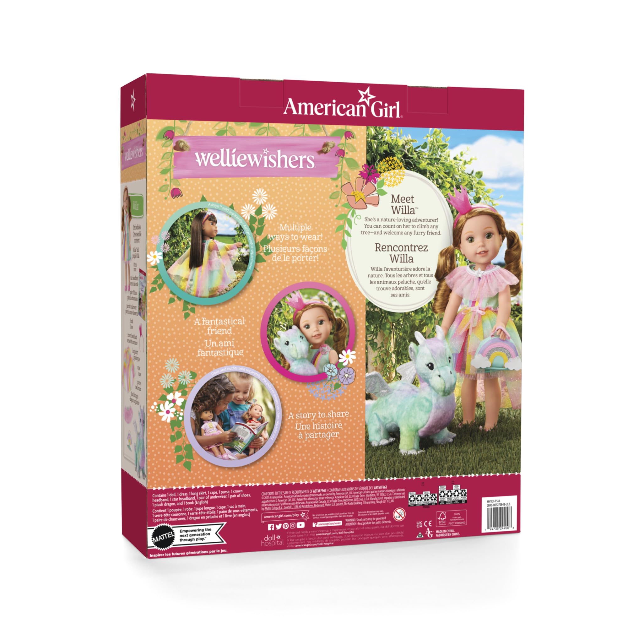 Foto 6 pulgar | Set De Juego Para Muñecas American Girl Welliewishers Willa De 14.5 Pulgadas - Venta Internacional.