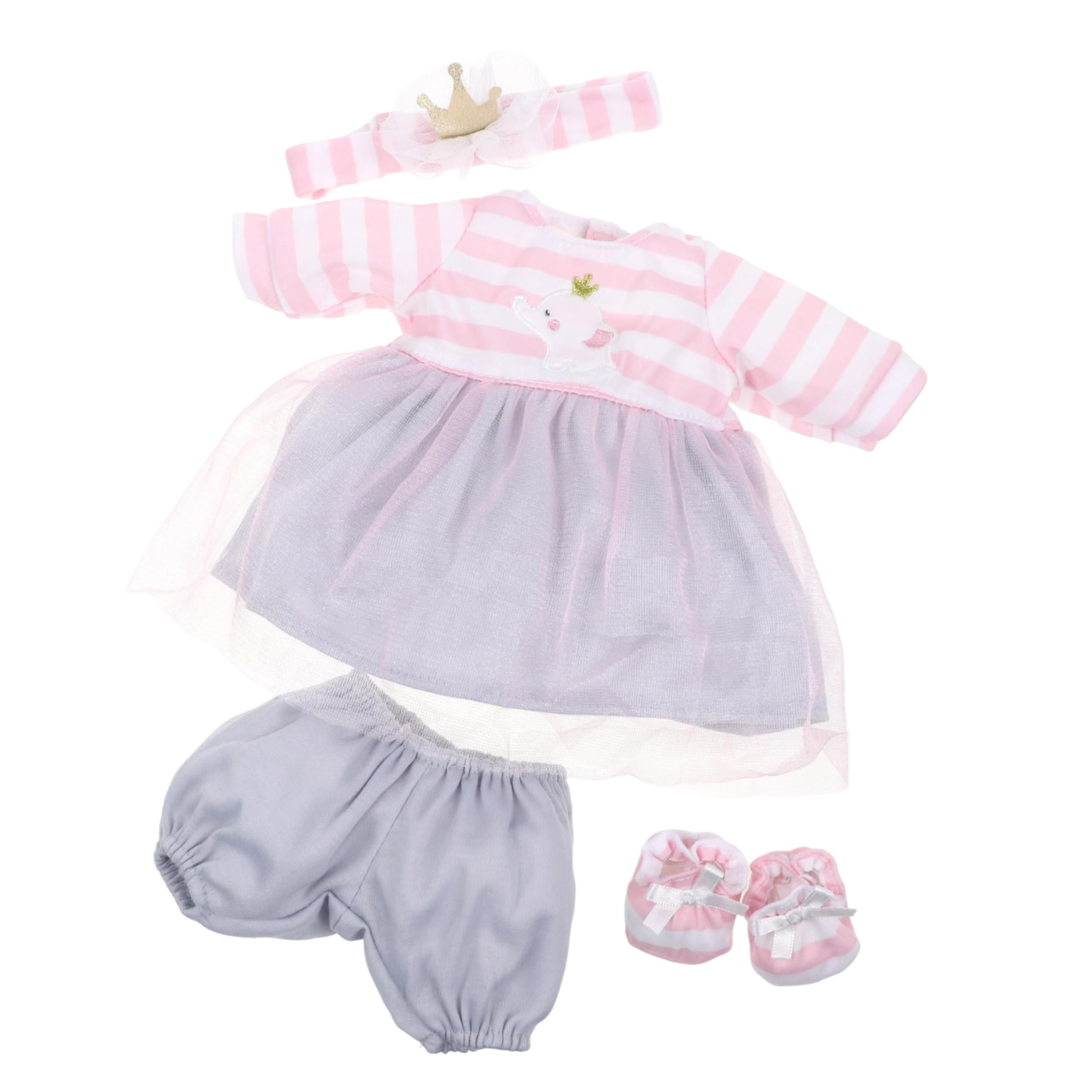 Disfraz De Muñeca Jc Toys Berenguer Boutique A Rayas Rosas - Venta Internacional.