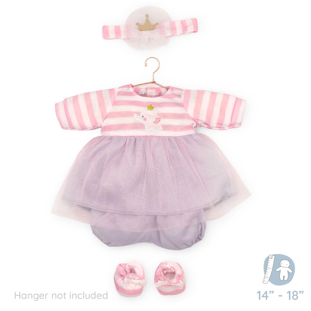 Foto 4 pulgar | Disfraz De Muñeca Jc Toys Berenguer Boutique A Rayas Rosas - Venta Internacional.