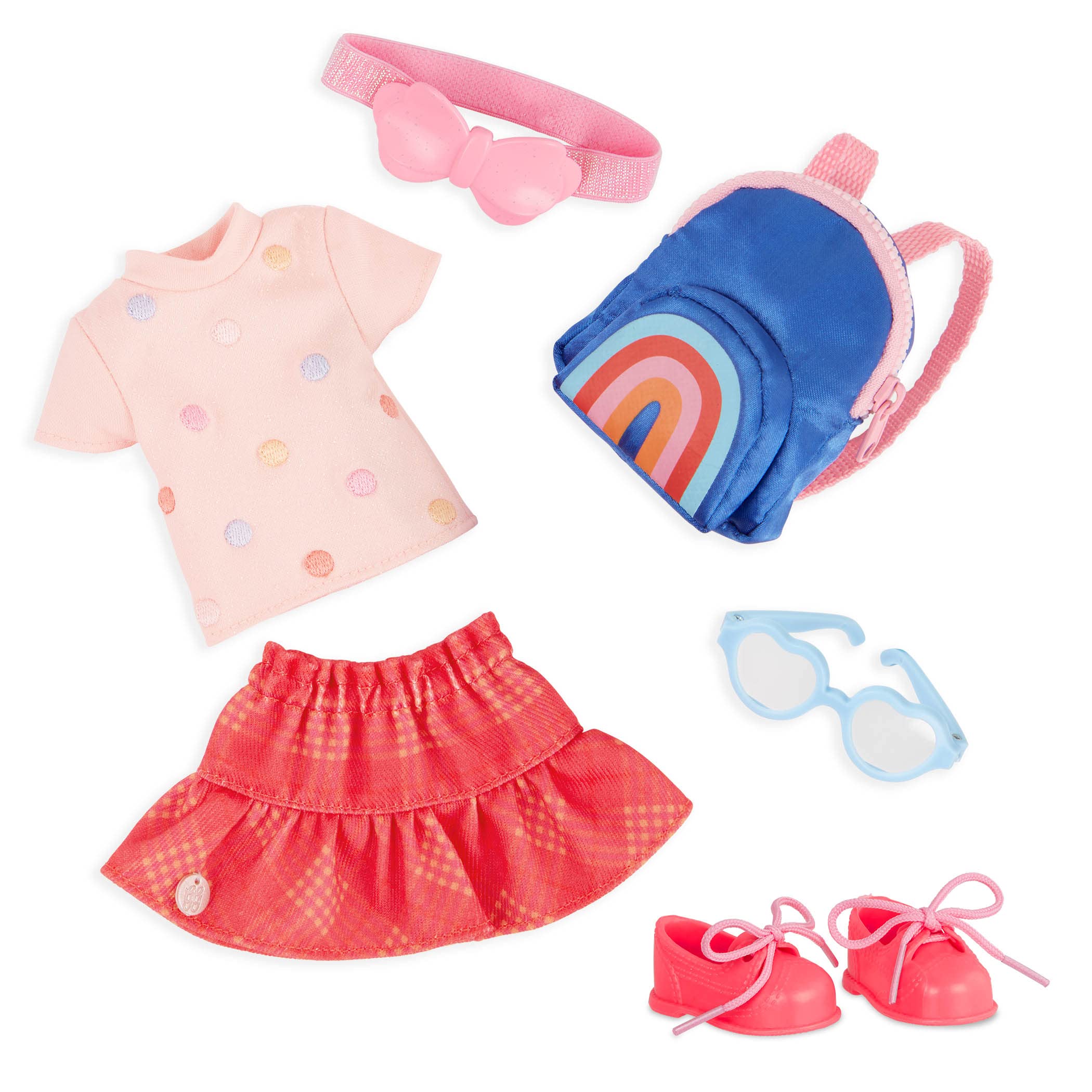 Foto 2 pulgar | Ropa Para Muñecas Con Purpurina Para Niñas, 14 Pulgadas, 7 Unidades, Más De 3 Años - Venta Internacional.