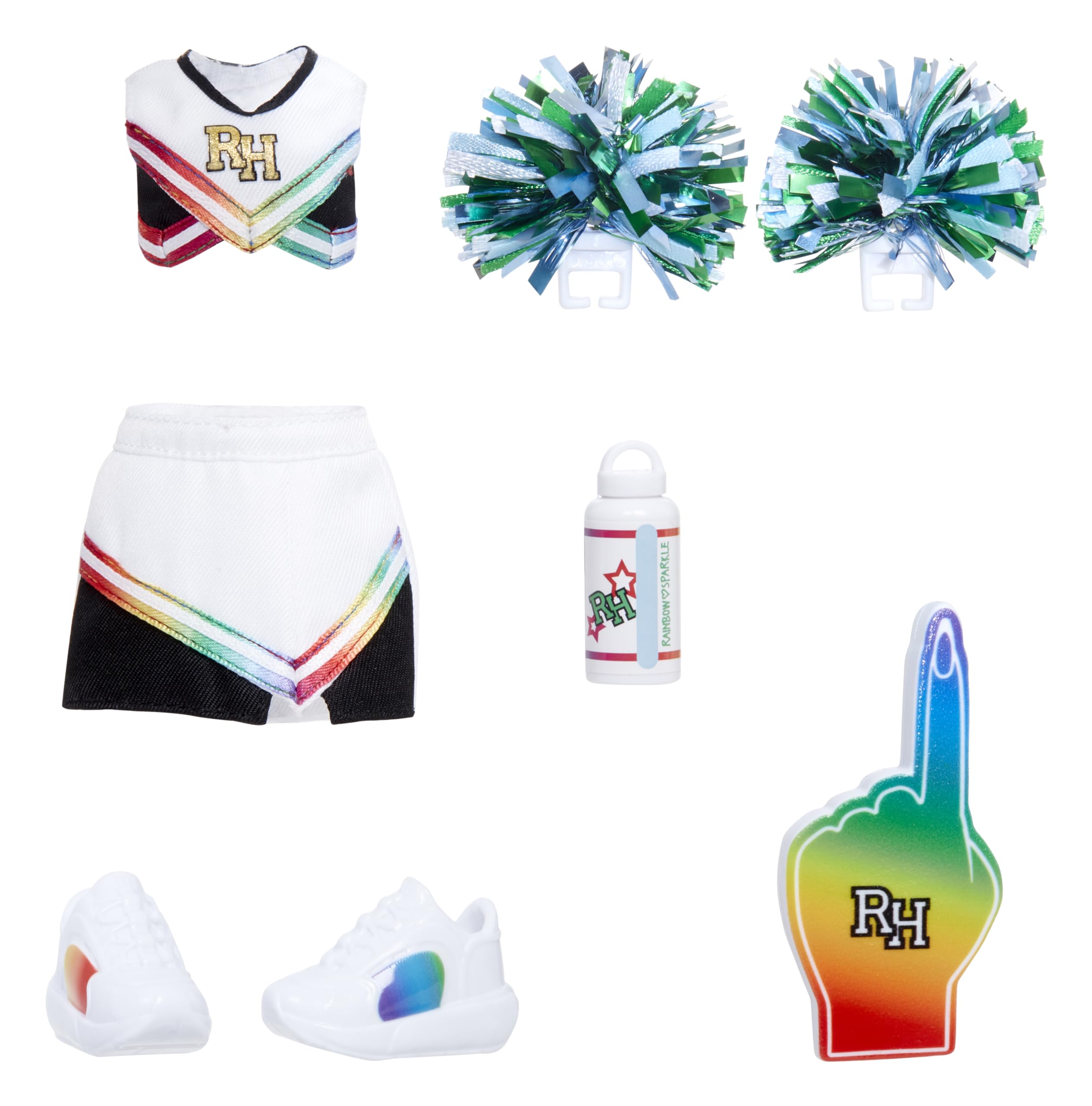 Foto 2 pulgar | Paquete De Moda Rainbow High Pep Rally Con Atuendo De Porrista - Venta Internacional.