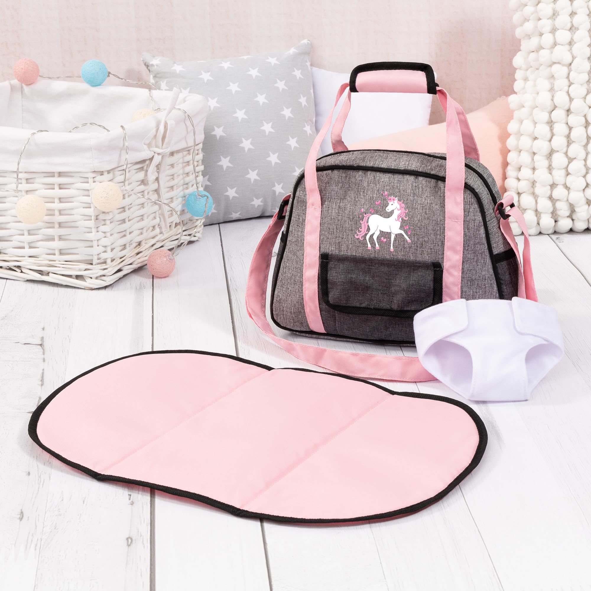 Foto 6 | Set De Guardería Para Muñecas Bayer Design Con Cambiador Y Pañal - Venta Internacional.