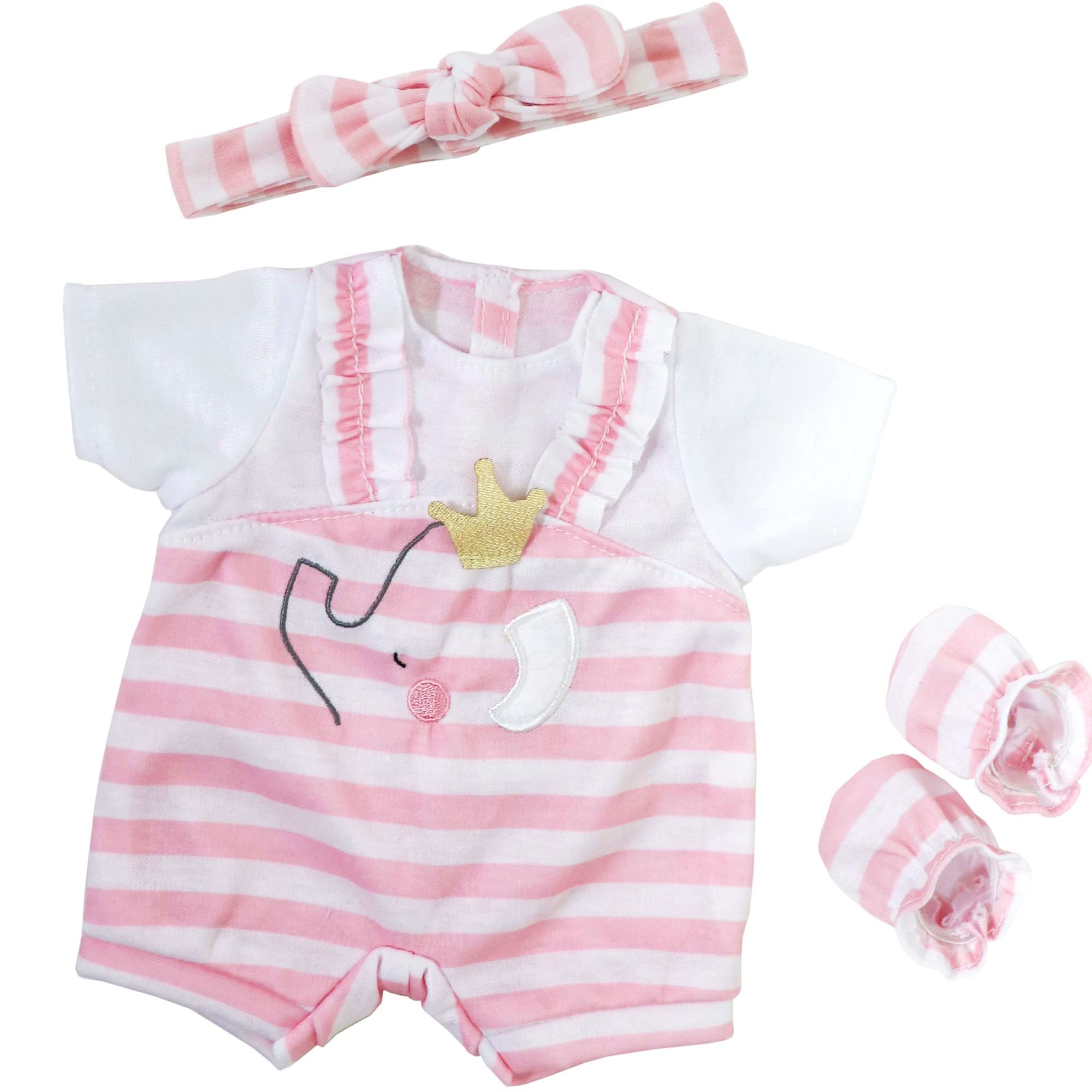 Foto 2 | Disfraz De Muñeca Jc Toys Berenguer Boutique Con Rayas Rosas - Venta Internacional.