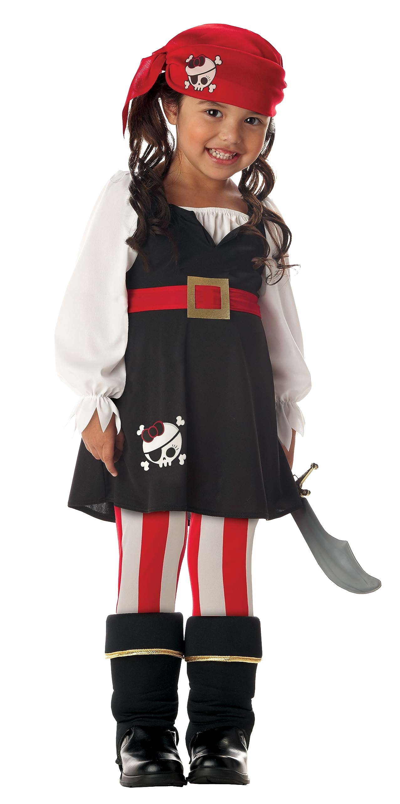 Foto 1 | Disfraz De Pirata De California Para Niñas Pequeñas, Talla L (4-6) - Venta Internacional.