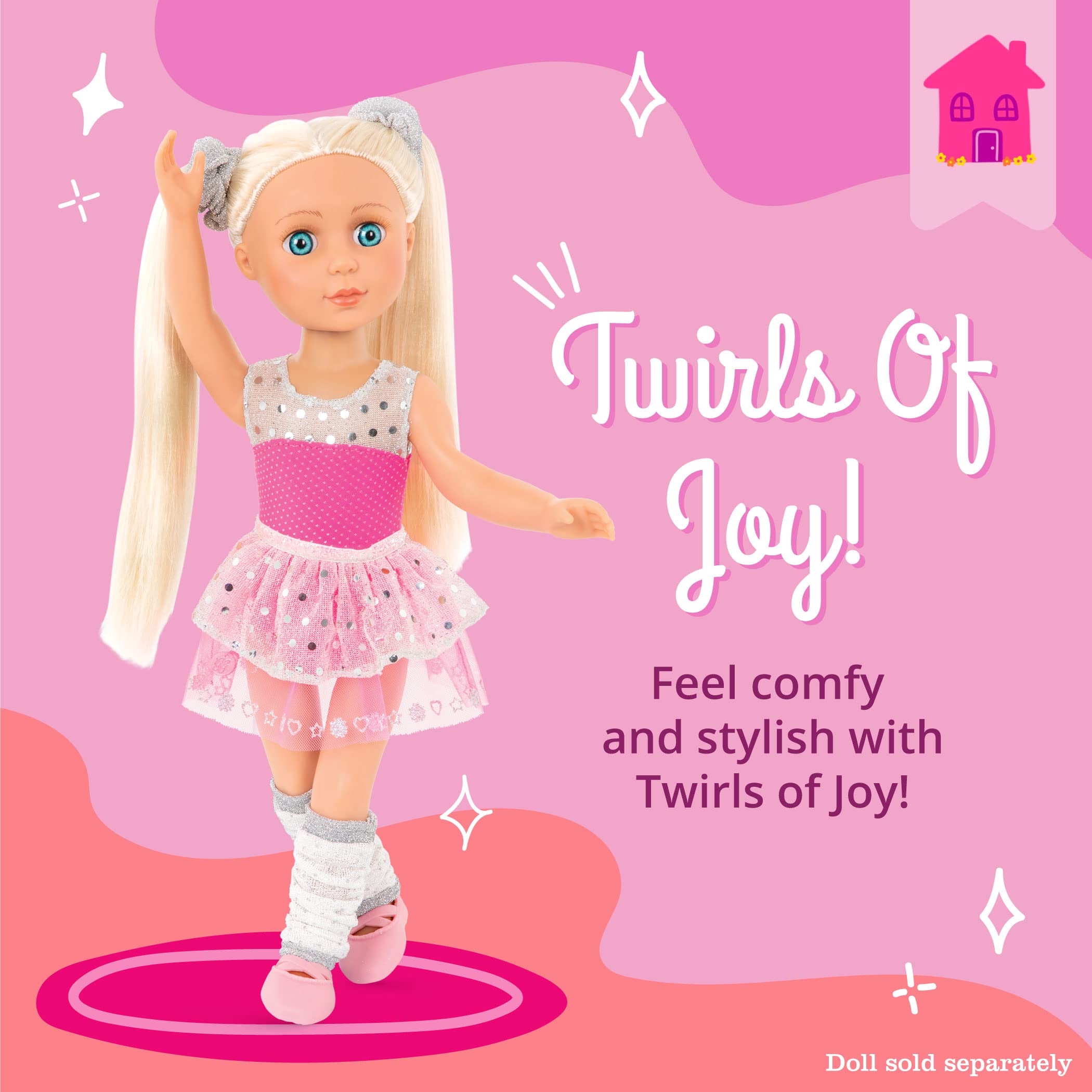 Foto 3 pulgar | Ropa para Muñecas Glitter Girls con Purpurina Twirls Of Joy Bailarina  14 Pulgadas - Venta Internacional