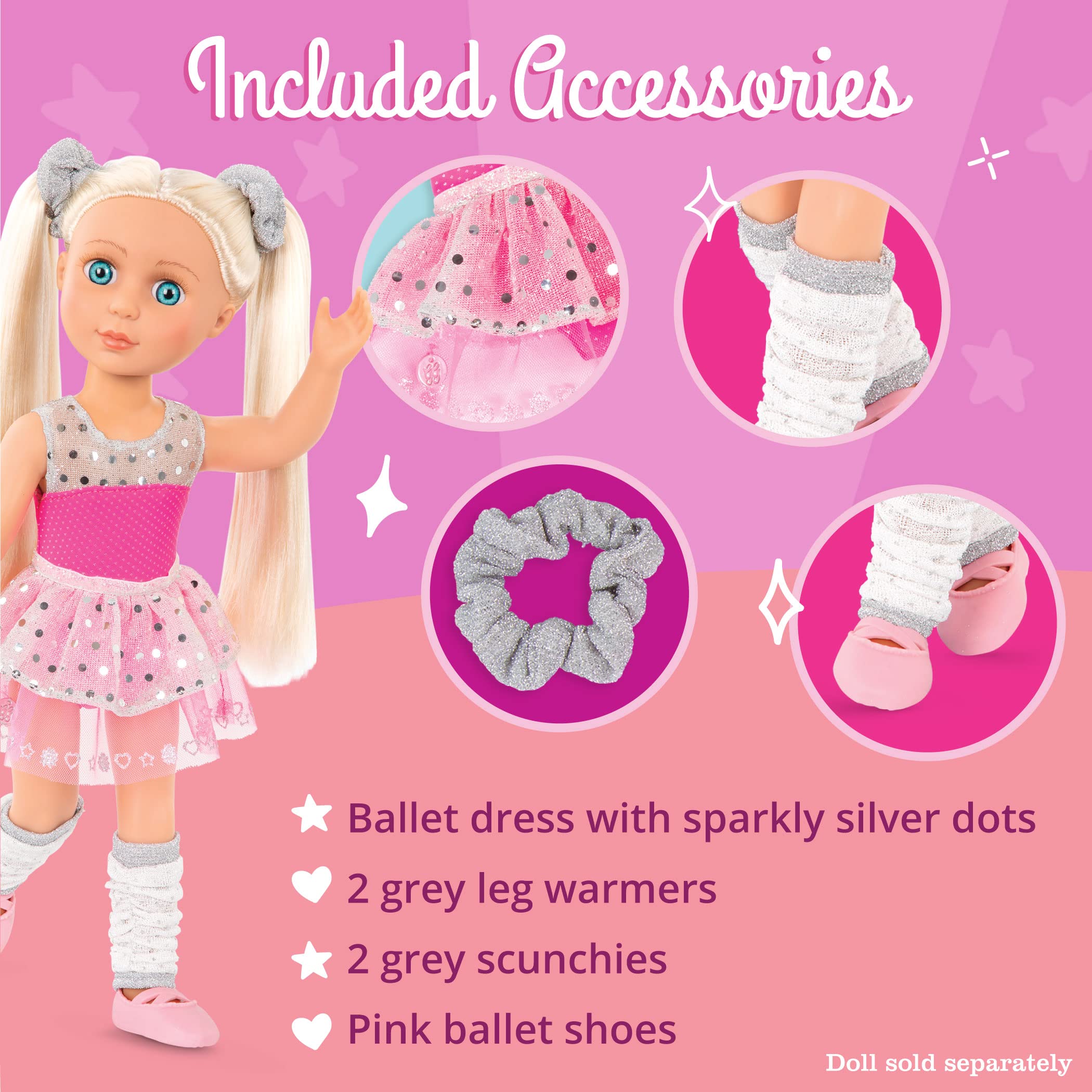 Foto 4 pulgar | Ropa para Muñecas Glitter Girls con Purpurina Twirls Of Joy Bailarina  14 Pulgadas - Venta Internacional