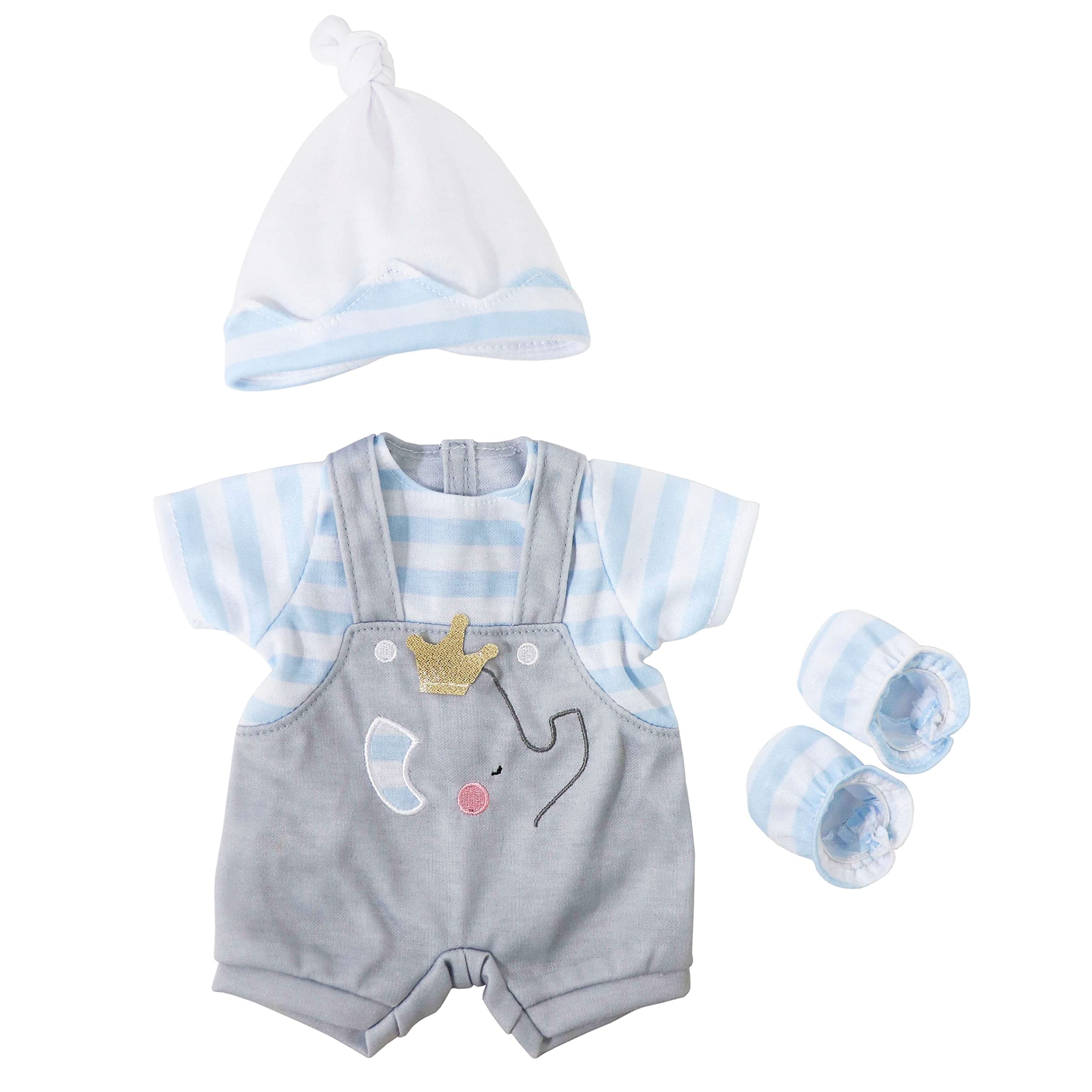 Traje De Muñeca Jc Toys Berenguer Boutique, Mono Gris - Venta Internacional.