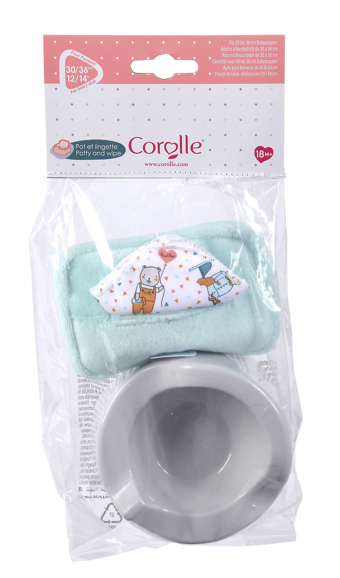 Foto 6 | Set De Accesorios Corolle Potty And Toallit Para Muñecas De 12 Pulgadas - Venta Internacional.